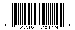 UPC barcode number 077330301190