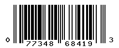 UPC barcode number 077348684193