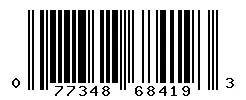 UPC barcode 077348684193