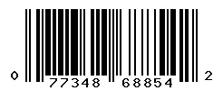 UPC 077348688542 barcode image