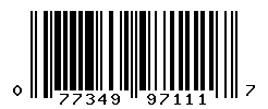 UPC barcode number 077349971117