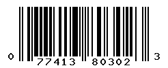 UPC barcode number 077413803023
