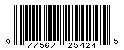 UPC barcode number 077567254245