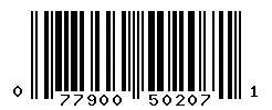 UPC barcode 077900502071