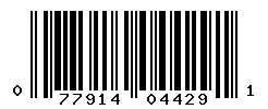 077914044291 barcode