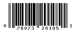 UPC barcode 078073201051