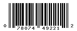 upc 078074492212 barcode image