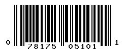 upc 078175051011 barcode image