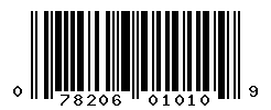 upc 078206010109 barcode image