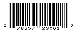 UPC barcode number 078257290017