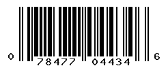 UPC barcode number 078477044346