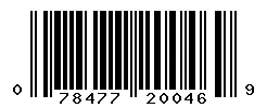 UPC barcode 078477200469