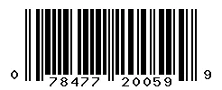 UPC barcode 078477200599