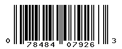 UPC barcode number 078484079263