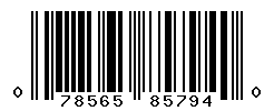 UPC barcode number 078565857940