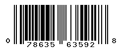 UPC barcode number 078635635928