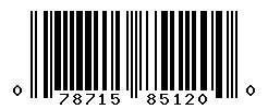 UPC barcode number 078715851200