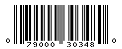 UPC barcode number 079000303480
