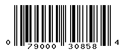 UPC barcode number 079000308584