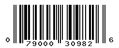 UPC barcode 079000309826