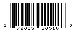 UPC barcode number 079055505167