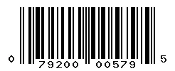 UPC barcode 079200005795