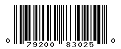upc 079200830250 barcode image