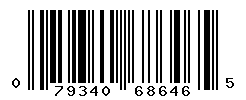 UPC barcode number 079340686465