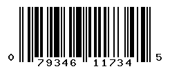 UPC barcode number 079346117345