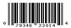 UPC barcode number 079346220144