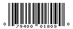 UPC barcode 079400018090