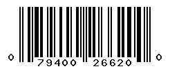 UPC barcode number 079400266200