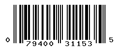 UPC barcode number 079400311535