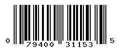UPC barcode 079400311535
