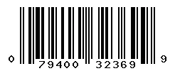 UPC barcode 079400323699