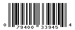 UPC barcode number 079400339454