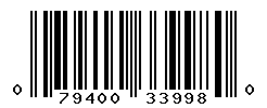 UPC barcode number 079400339980