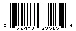 UPC barcode 079400385154
