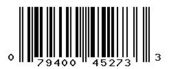 UPC barcode number 079400452733