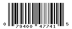 UPC barcode number 079400477415