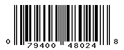 UPC barcode number 079400480248