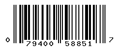 UPC barcode number 079400588517