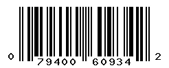UPC barcode 079400609342