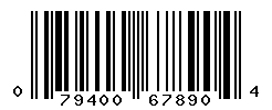 UPC barcode number 079400678904