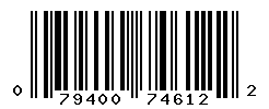 UPC barcode number 079400746122