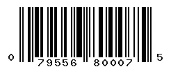 UPC barcode 079556800075
