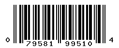 UPC barcode number 079581995104