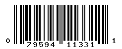 UPC barcode number 079594113311