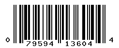 UPC barcode number 079594136044