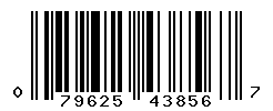 UPC barcode number 079625438567